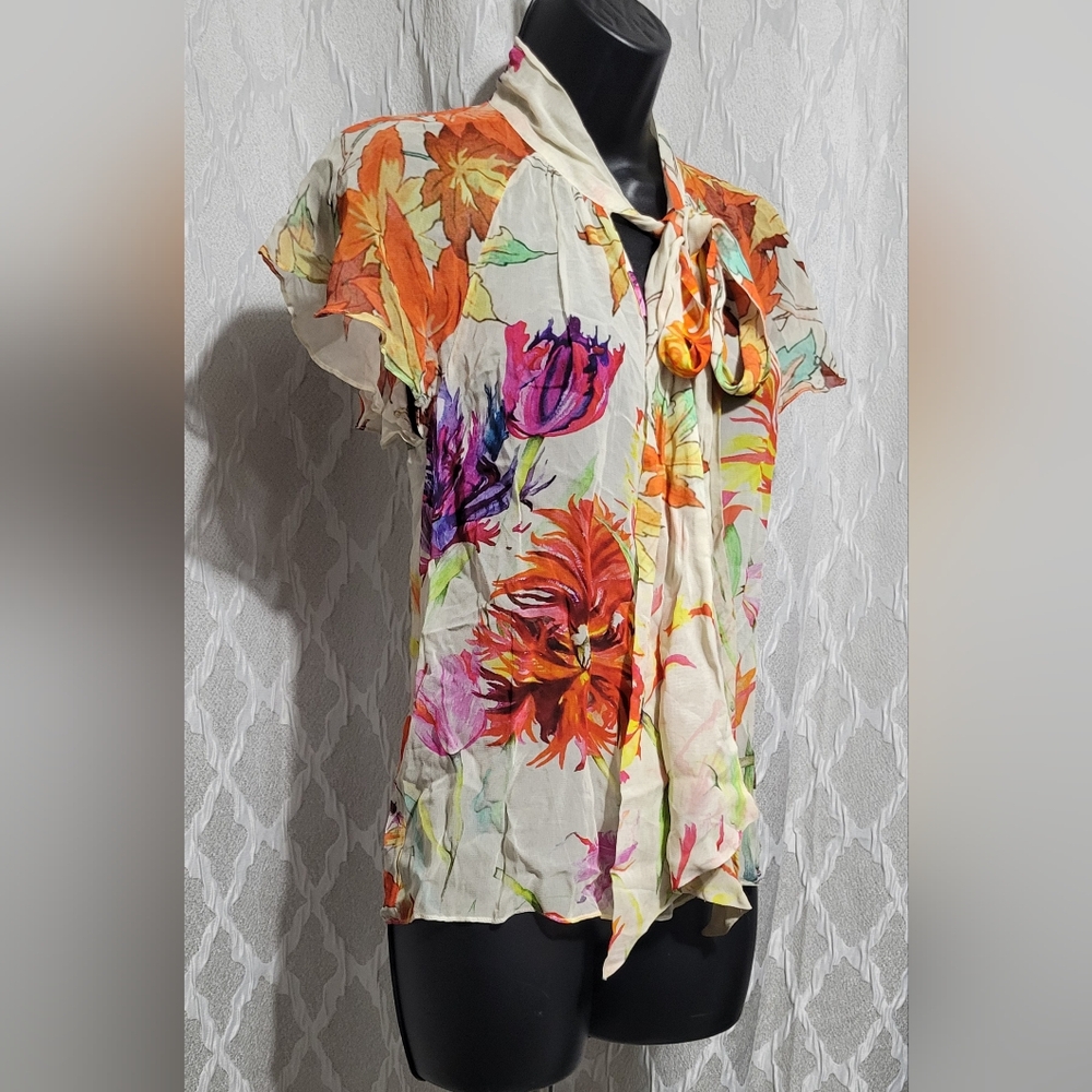 Anthropologie | Blank London | Stephanie Secret Garden Floral Blouse